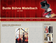 Tablet Screenshot of buntebuehne.at